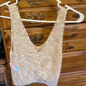 Tan tank top size M